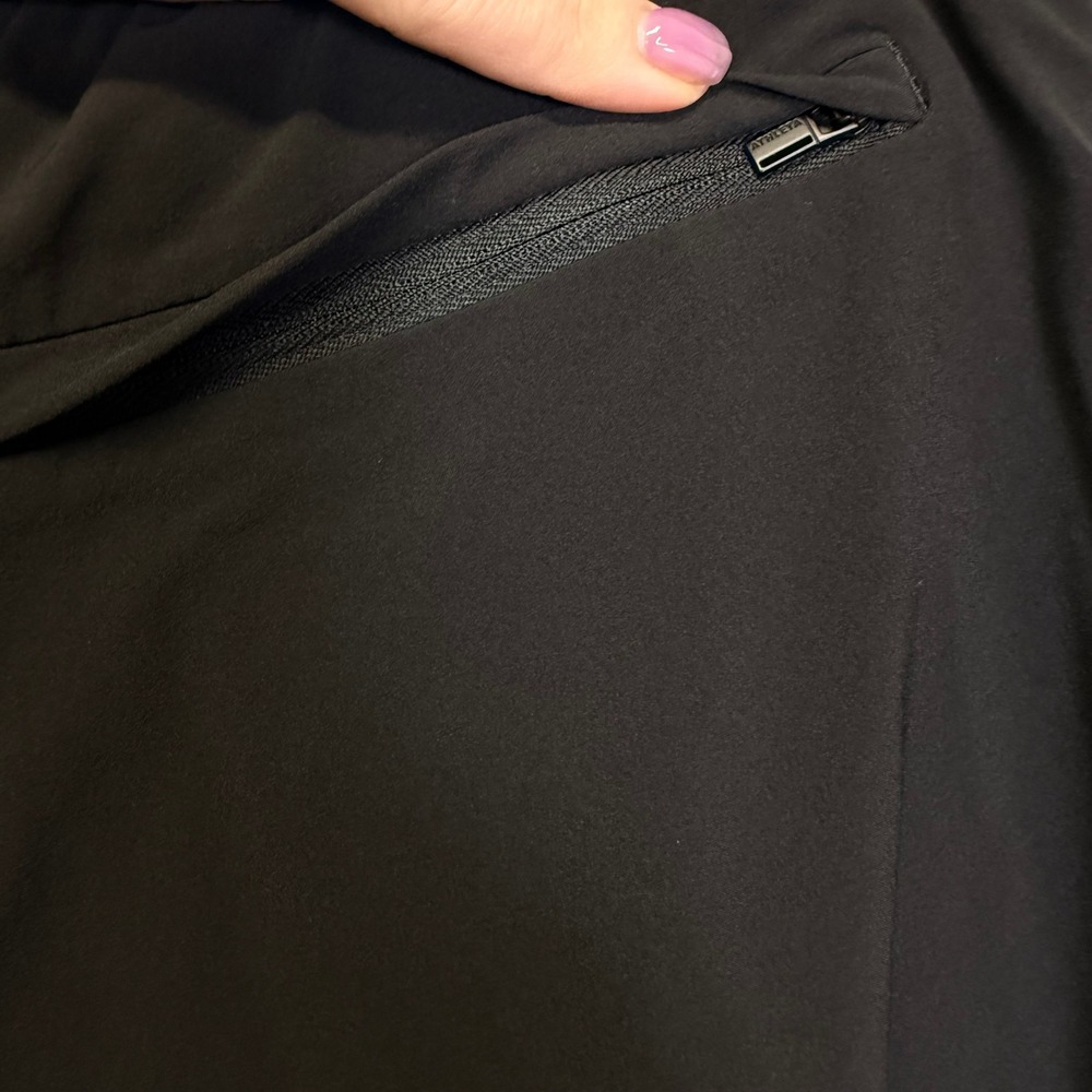 Athleta Brooklyn Jogger  Wmns 12 Black White Stripe Travel Athleisure Gorpcore - Picture 8 of 8
